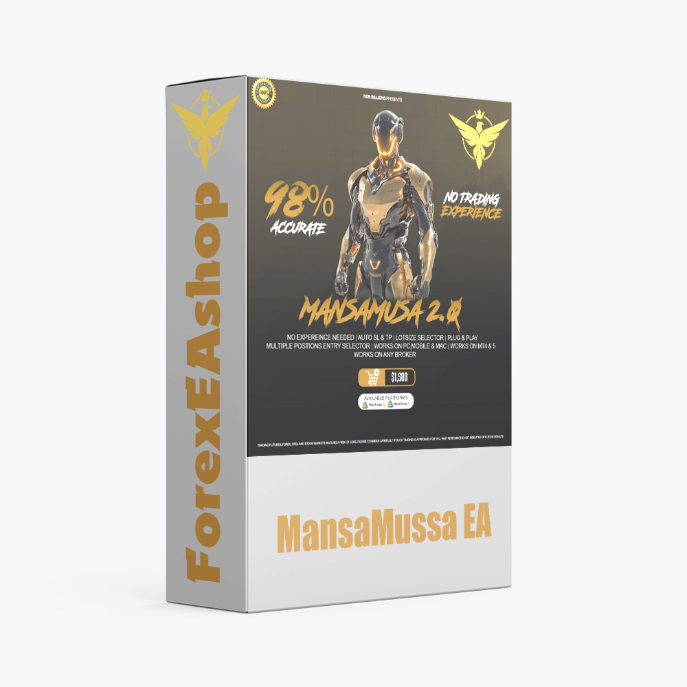 MansaMussa EA 20 MT5 Without DLL - خرید ربات معامله گر فارکس|سودآوری بالا|کم ریسک | اکسپرت فارکس MansaMussa EA